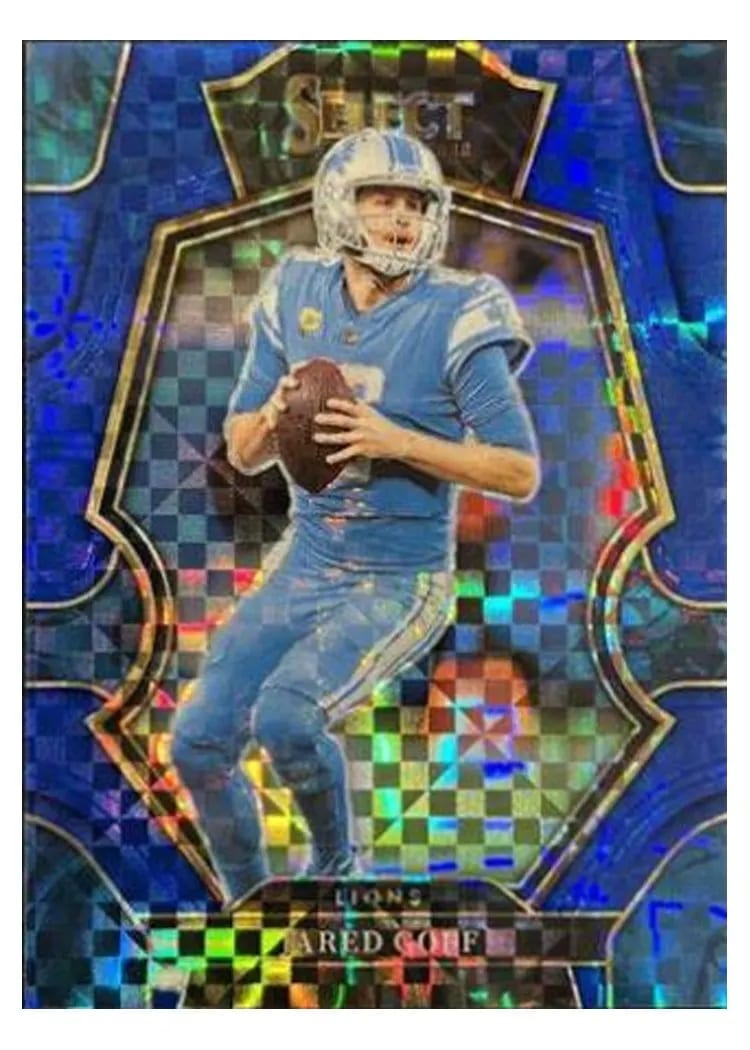 2022 Panini Select Base Set Jared Goff Blue #134 card