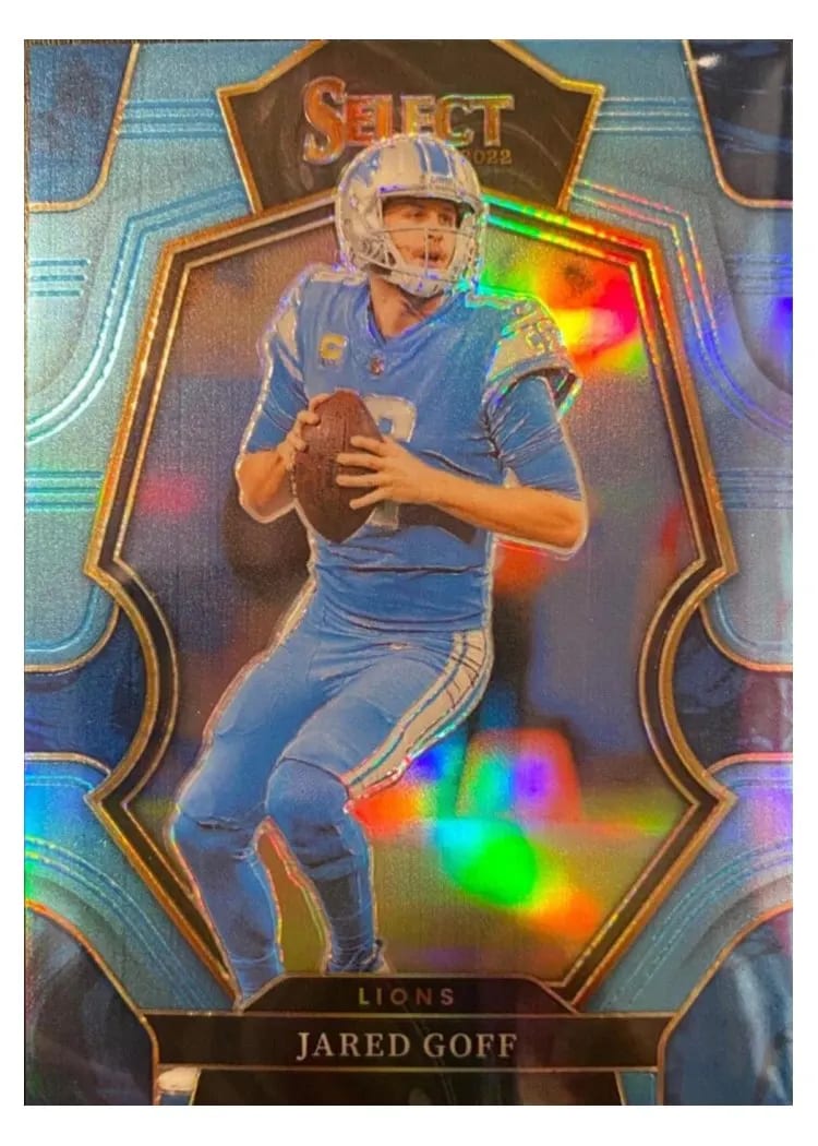 2022 Panini Select Base Set Jared Goff Light Blue #134 card