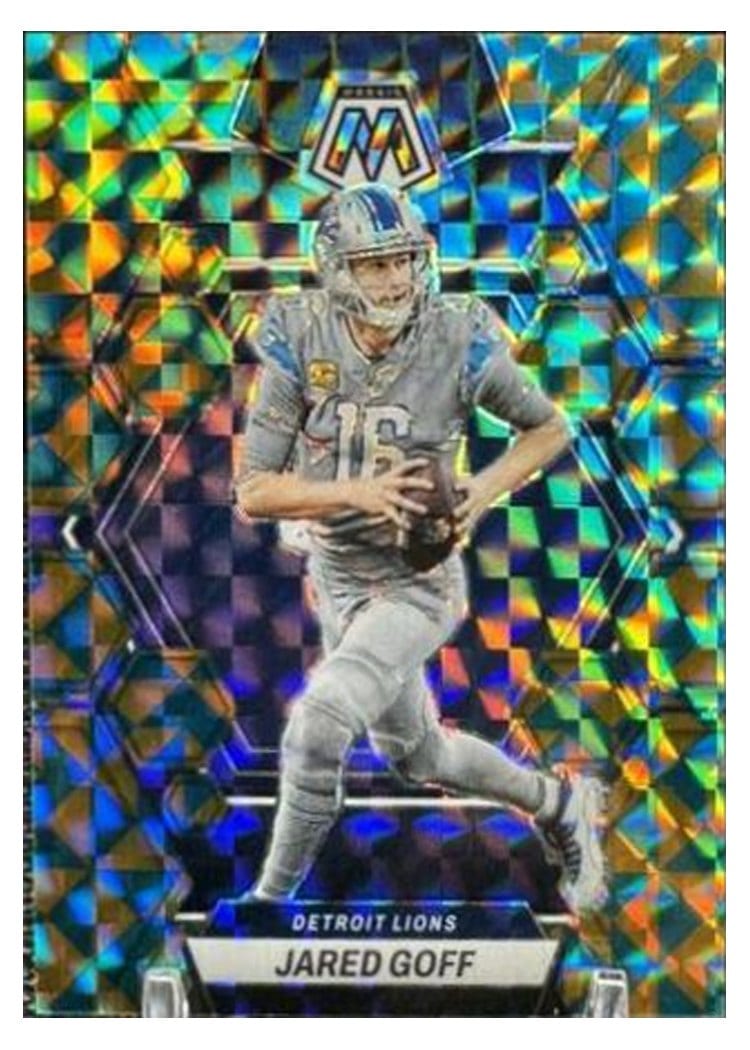2023 Panini Mosaic Base Set Jared Goff Tessellation #185 card