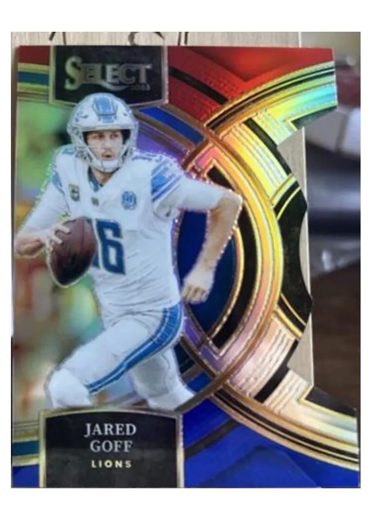 2023 Panini Select Base Set Jared Goff White Prizm #178 card