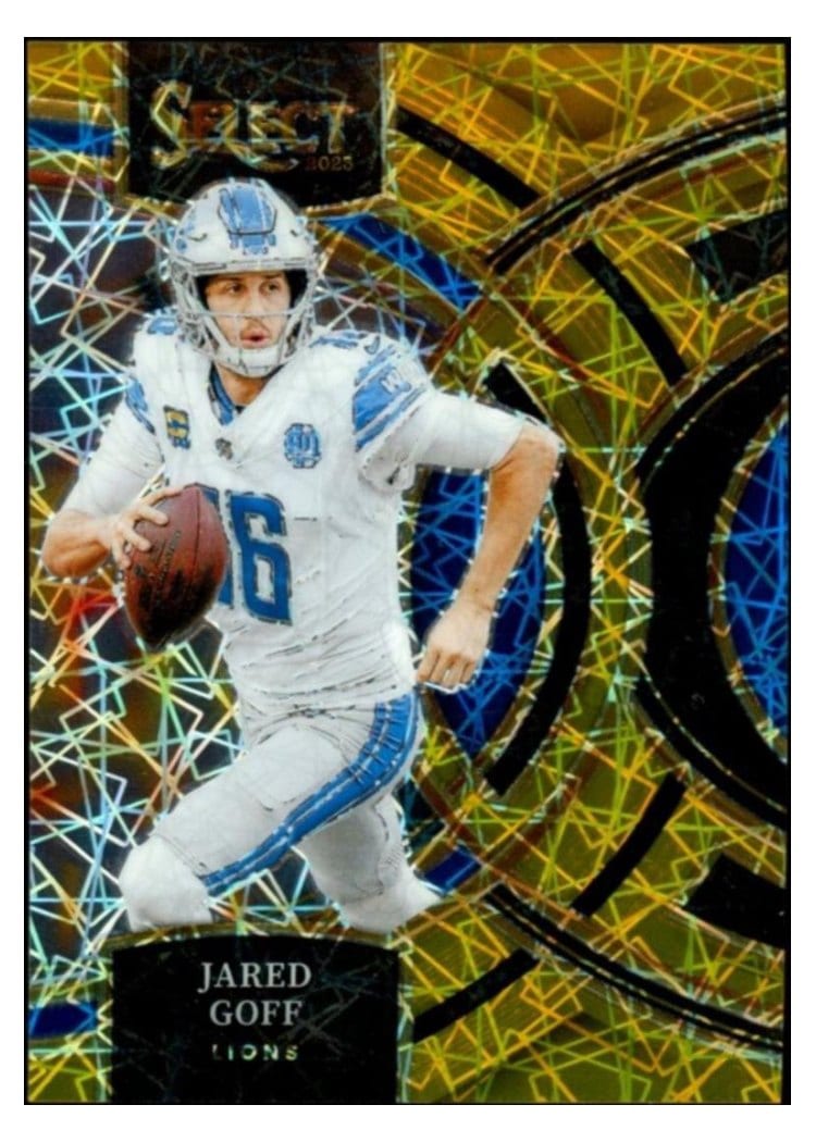 2023 Panini Select Base Set Jared Goff Gold Prizm #178 card