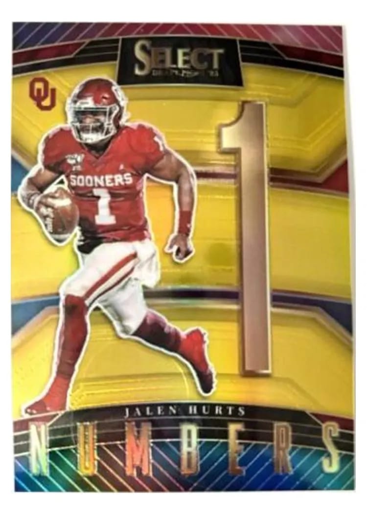 2023 Panini Select Select Numbers Jared Goff #10 card