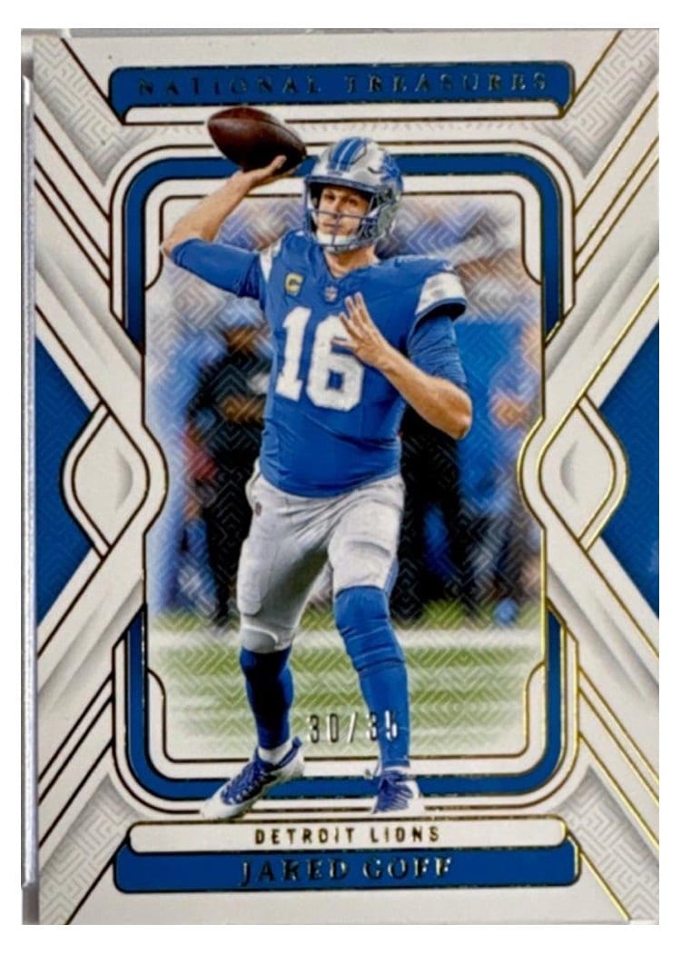 2024 Panini National Treasures Base Set Jared Goff #34 card