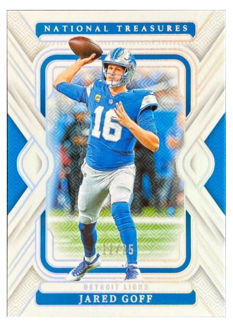2024 Panini National Treasures Base Set Jared Goff #34 card