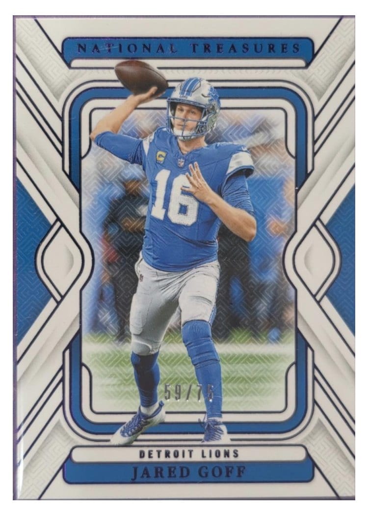 2024 Panini National Treasures Base Set Jared Goff #34 card