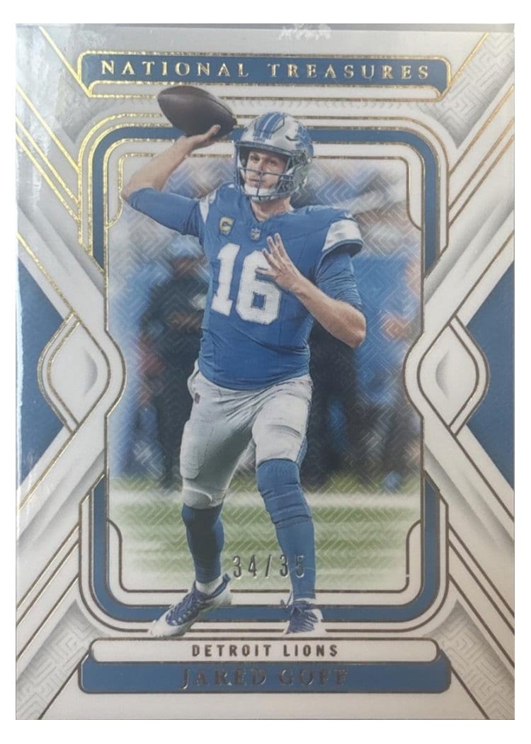 2024 Panini National Treasures Base Set Jared Goff #34 card