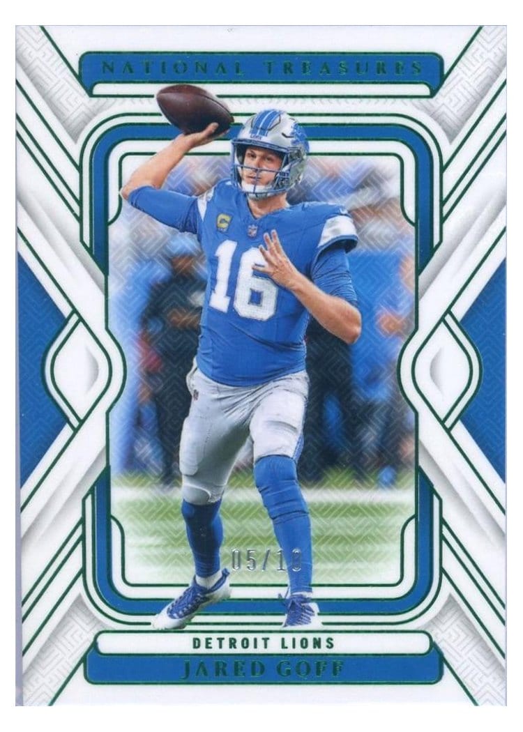 2024 Panini National Treasures Base Set Jared Goff #34 card