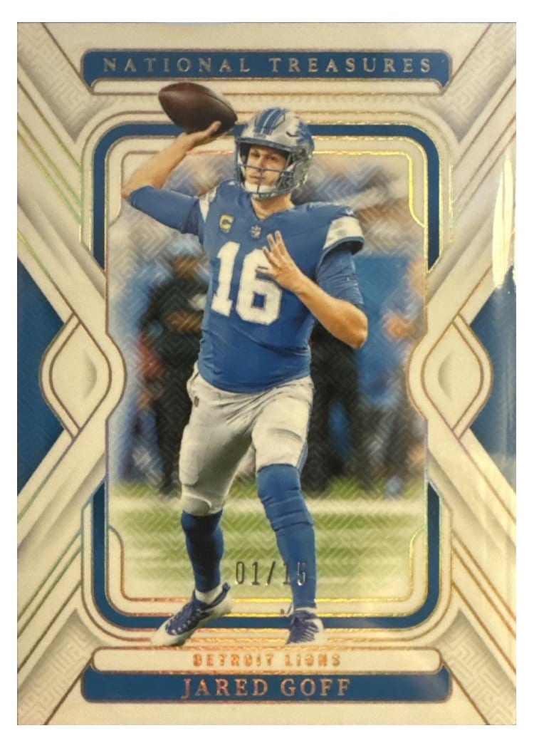 2024 Panini National Treasures Base Set Jared Goff #34 card