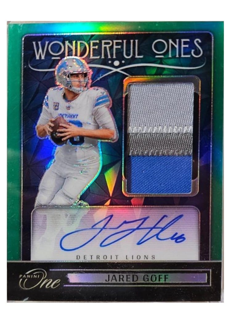 2024 Panini One Wonderful Ones Autographs Jared Goff #380 card