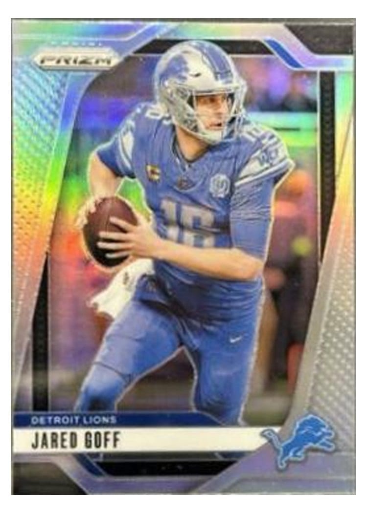 2024 Panini Prizm Base Set Jared Goff Silver #92 card