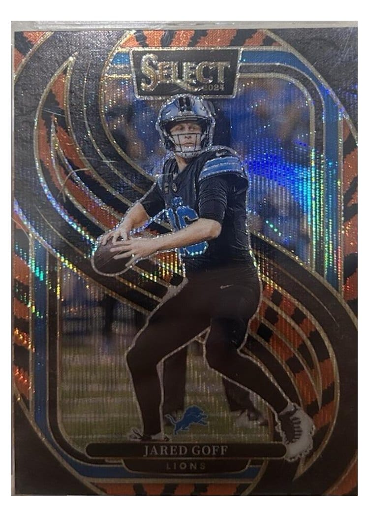 2024 Panini Select Base Set Jared Goff #123 card