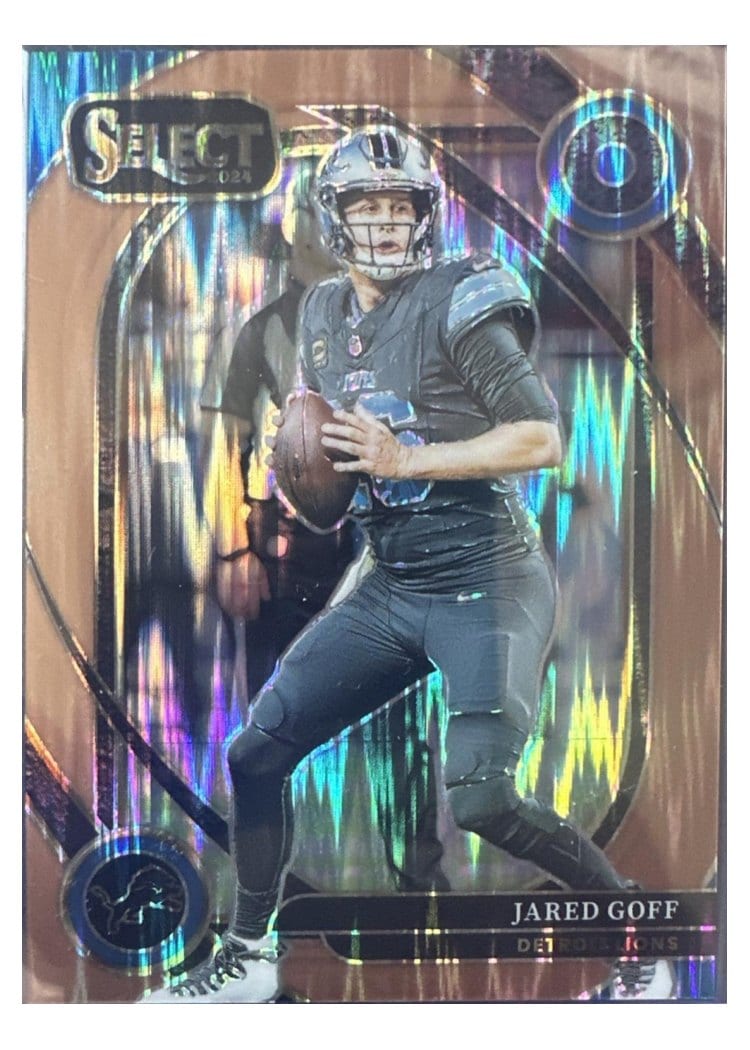2024 Panini Select Base Set Jared Goff Copper Prizm Shock #228 card