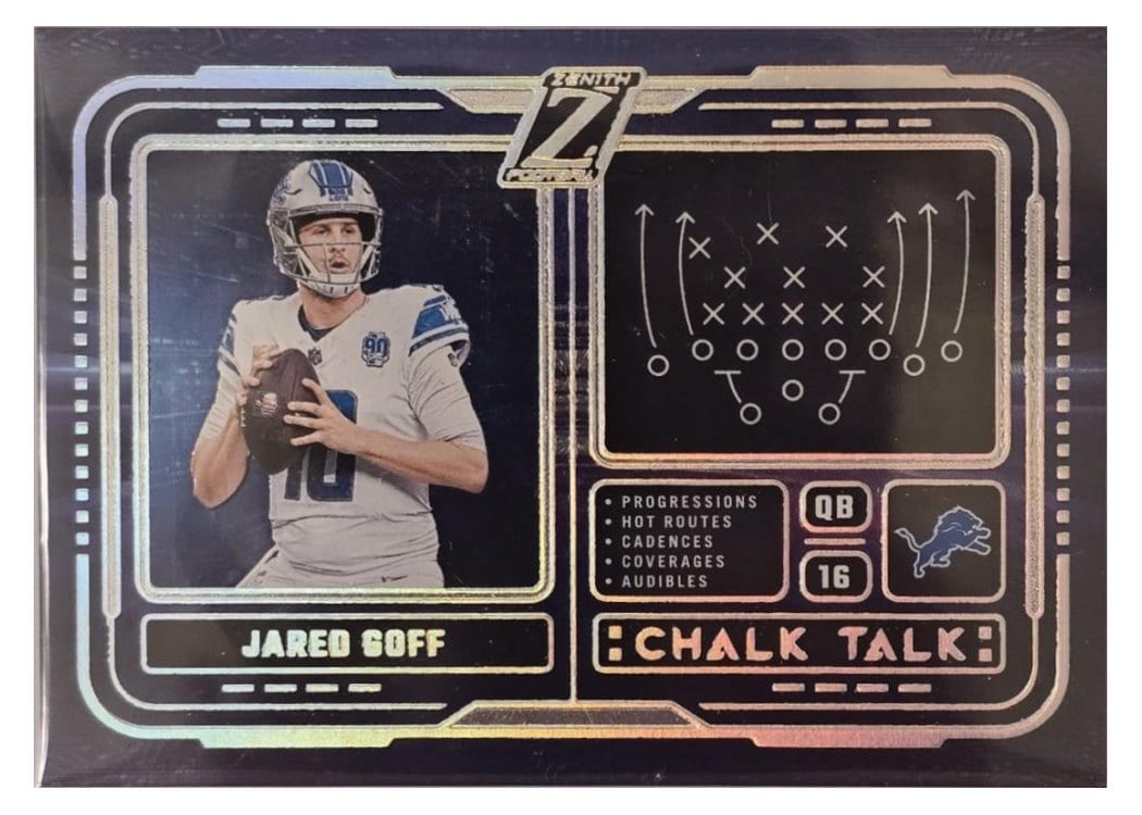 2024 Panini Zenith Chalk Talk Jared Goff #16 card