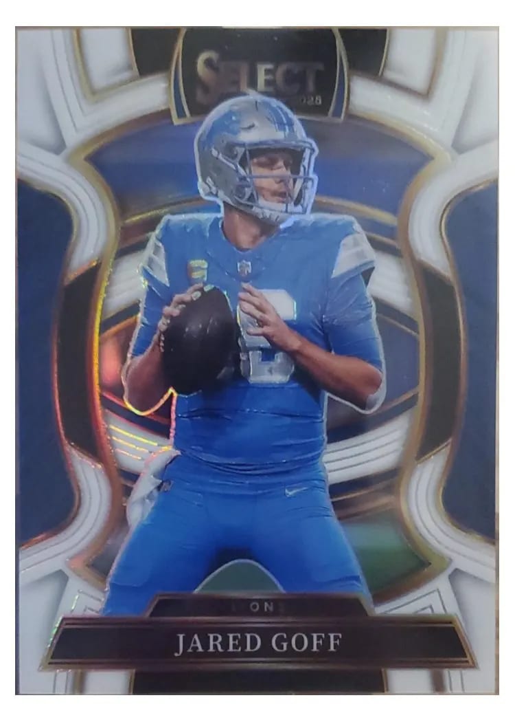 2025 Panini Select Base Set Jared Goff White Prizm #69 card