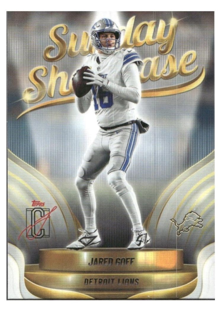 2025 Topps Signature Class Sunday Showcase Jared Goff #SS-22 card