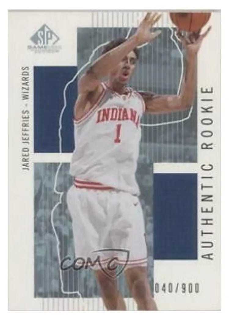 2002 SP Game Used Jared Jeffries #110 card