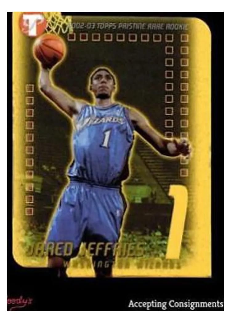 2002 Topps Pristine Jared Jeffries #83 card