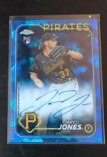 2024 Topps Chrome Update Sapphire Edition Autographs Jared Jones #USA-JJ card