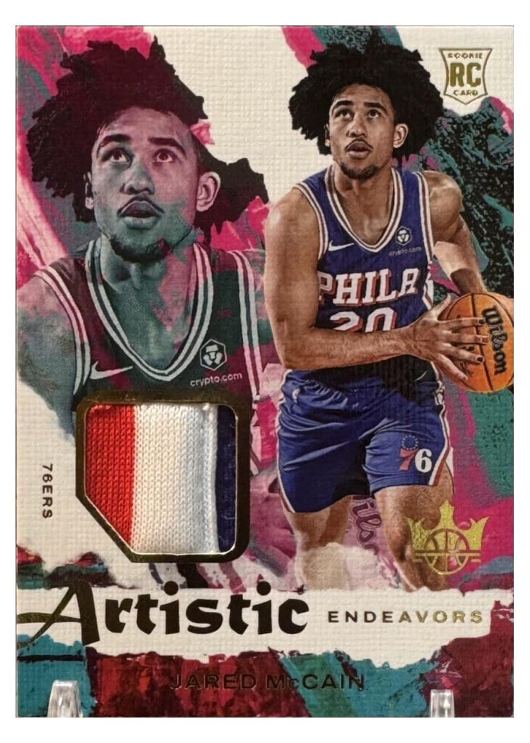 2024-25 Panini Court Kings Artistic Endeavors Relics Jared McCain #AE-JMC card