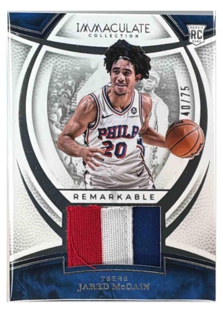 2024-25 Panini Immaculate Collection Remarkable Rookie Jerseys Set Jared McCain #4