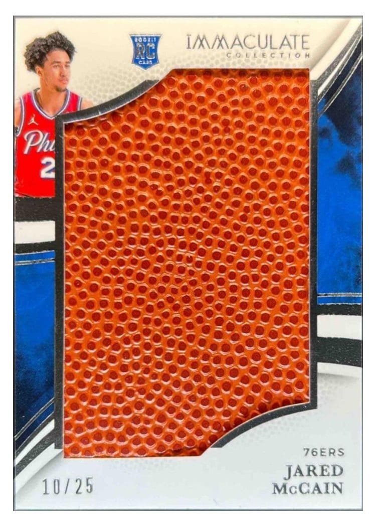 2024-25 Panini Immaculate Collection Rookie Jumbo Basketballs Set Jared McCain #8 card