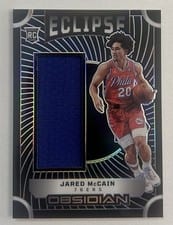 2024-25 Panini Obsidian Eclipse Materials Jared McCain #EM-JMC card