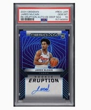 2024-25 Panini Obsidian Rookie Eruption Autographs Jared McCain #REA-JAR