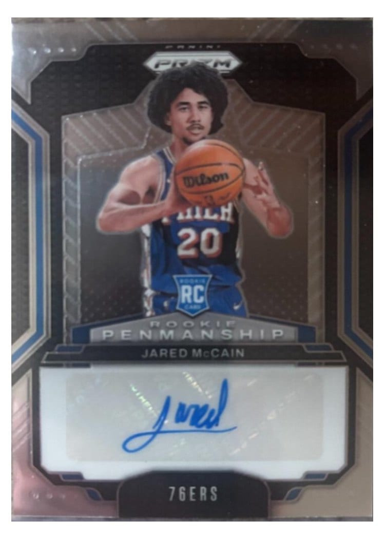2024-25 Panini Prizm Rookie Penmanship Jared McCain #RPE-JMG