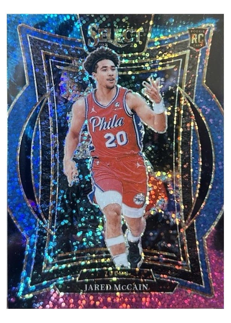 2024-25 Panini Select Base Set Jared McCain Cosmic Prizm #82 card