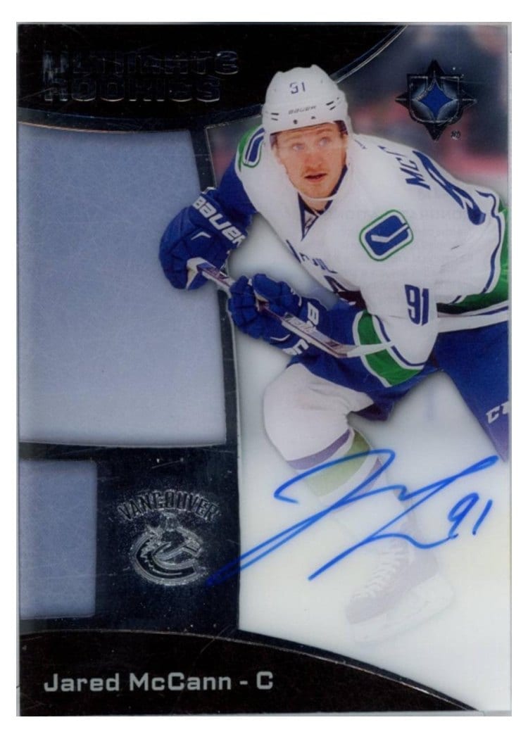 2024-25 Upper Deck Clear Cut Rookie Tribute Autos Jared McCann #RA-JM card