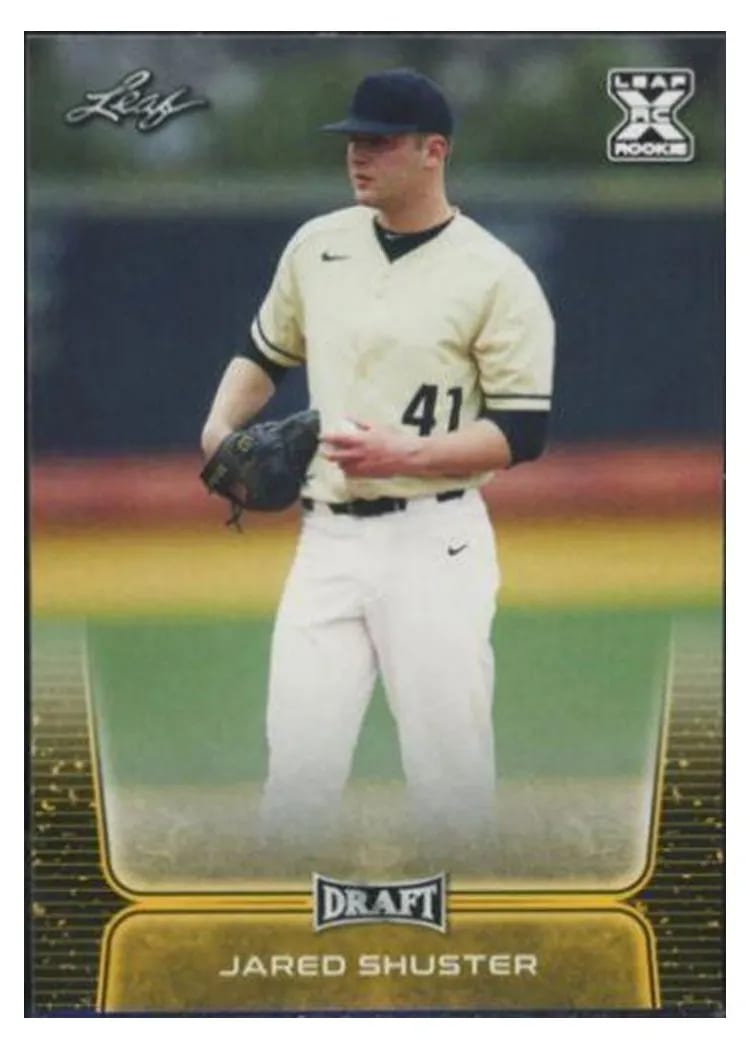 2020 Leaf Draft Base Set Jared Shuster #45 card