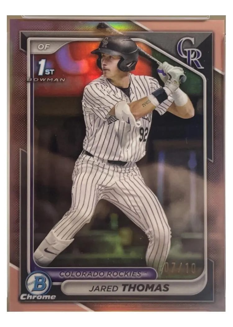 2024 Bowman Draft Chrome Jared Thomas #BDC-11 card