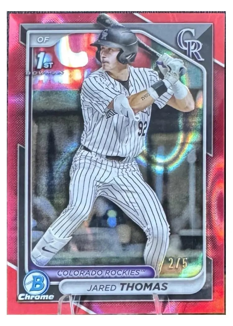 2024 Bowman Draft Chrome Jared Thomas #BDC-11 card