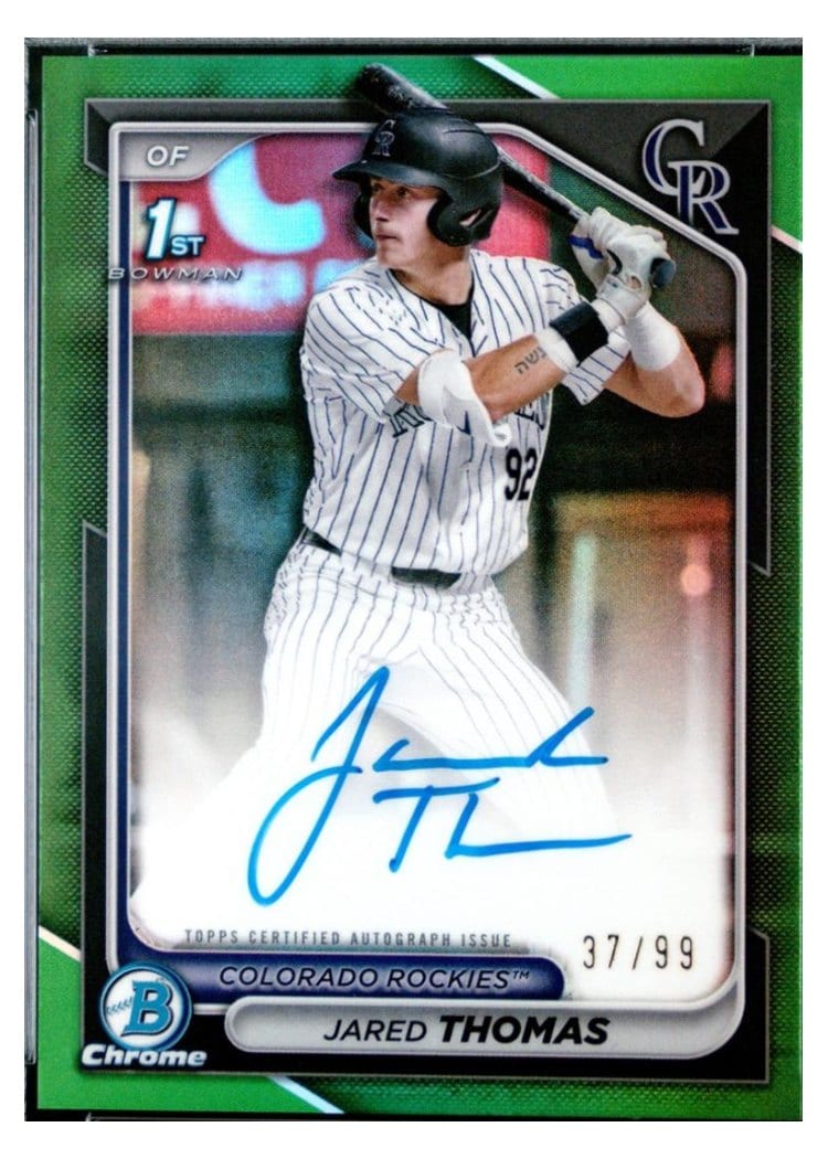 2024 Bowman Draft Chrome Prospect Autographs Jared Thomas #CPA-JTH card