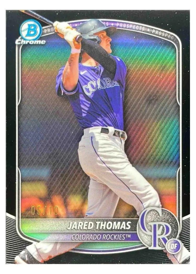 2025 Bowman Draft Chrome Jared Thomas #BDC-147 card