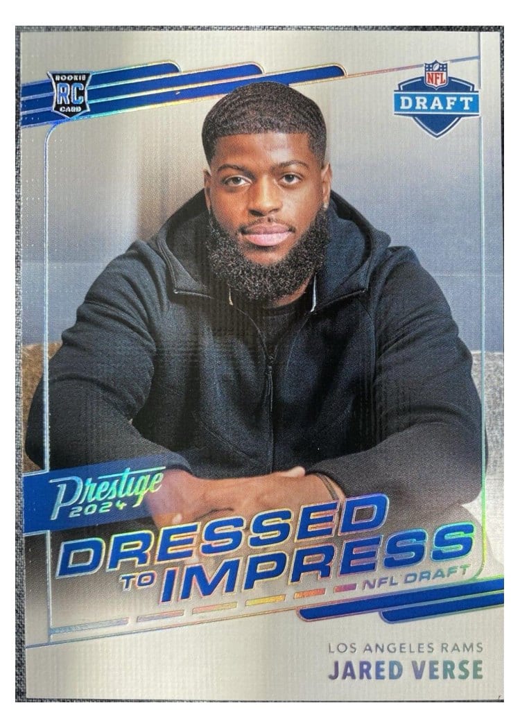 2024 Panini Prestige Dress to Impress NFL Draft Jared Verse #DTI-JVE card