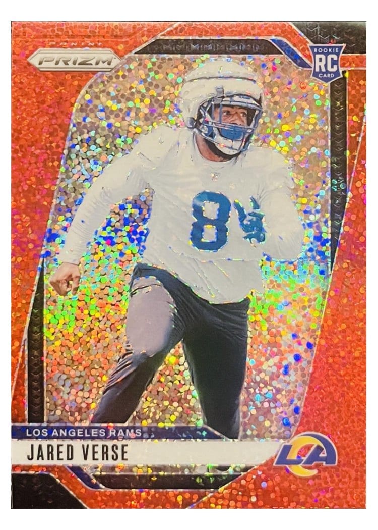 2024 Panini Prizm Base Set Jared Verse Red Sparkle #341 card