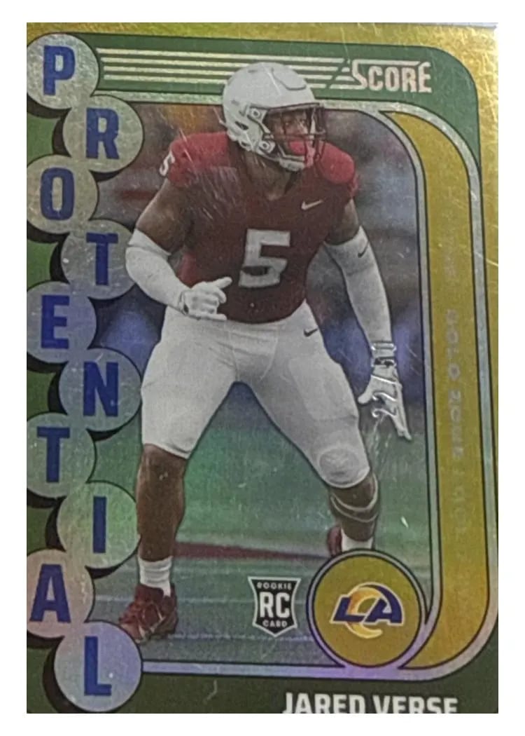 2024 Score Protential Jared Verse Gold Zone #7 card