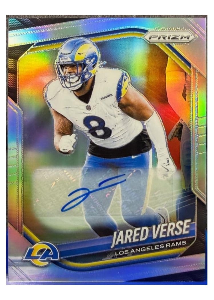 2025 Panini Prizm Base Set Jared Verse Silver Autograph #30 card