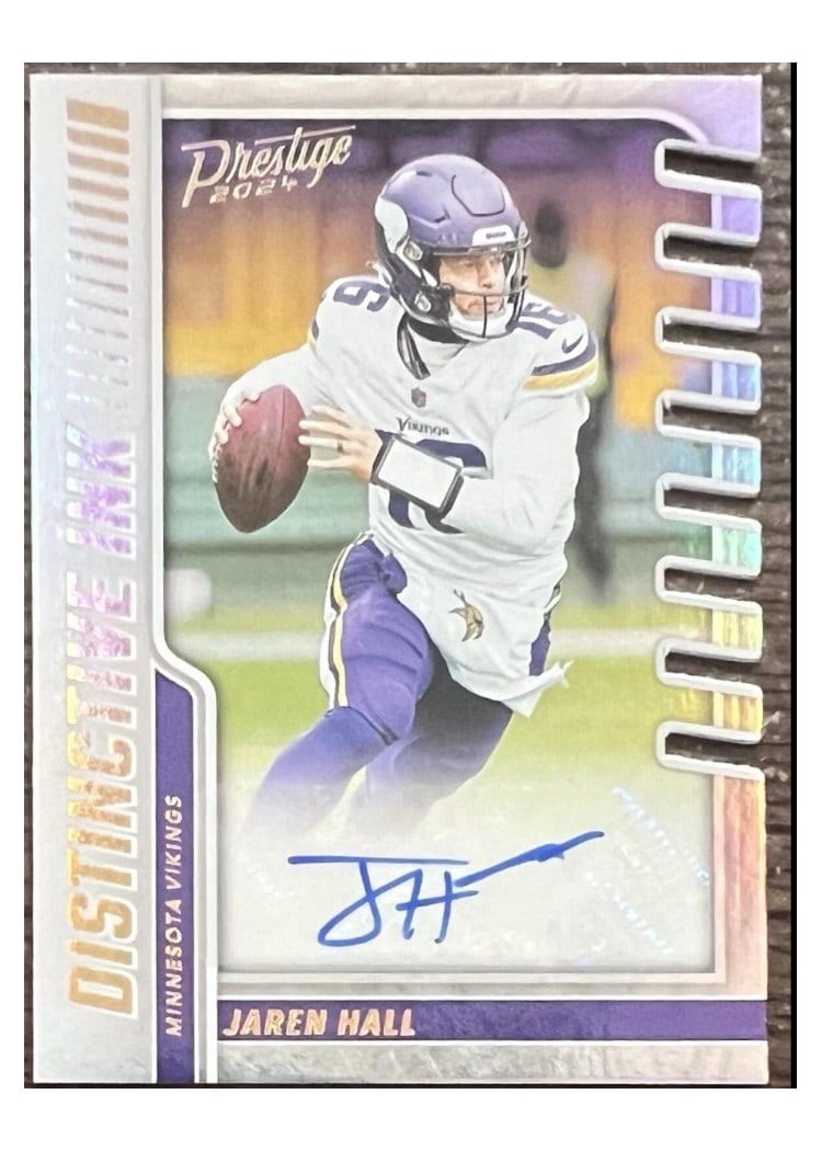2024 Panini Prestige Distinctive Ink Jaren Hall #DI-JHL card