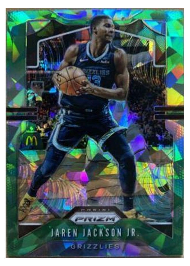 2019-20 Panini Prizm Base Set Jaren Jackson Jr. Green Ice Prizm #136 card