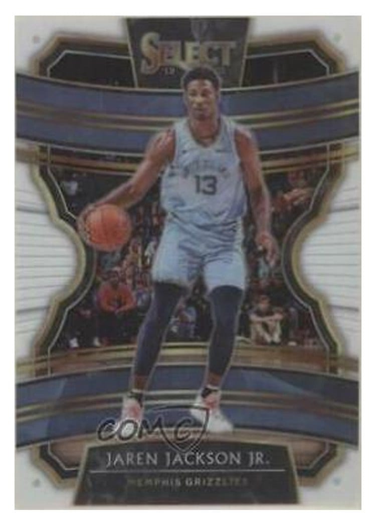 2019-20 Panini Select Base Set Jaren Jackson Jr. White Prizm #14 card