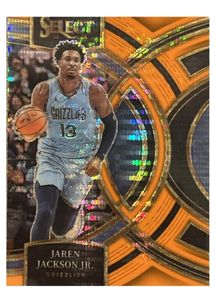 2019-20 Panini Select Base Set Jaren Jackson Jr. Neon Orange Pulsar Prizm #238 card