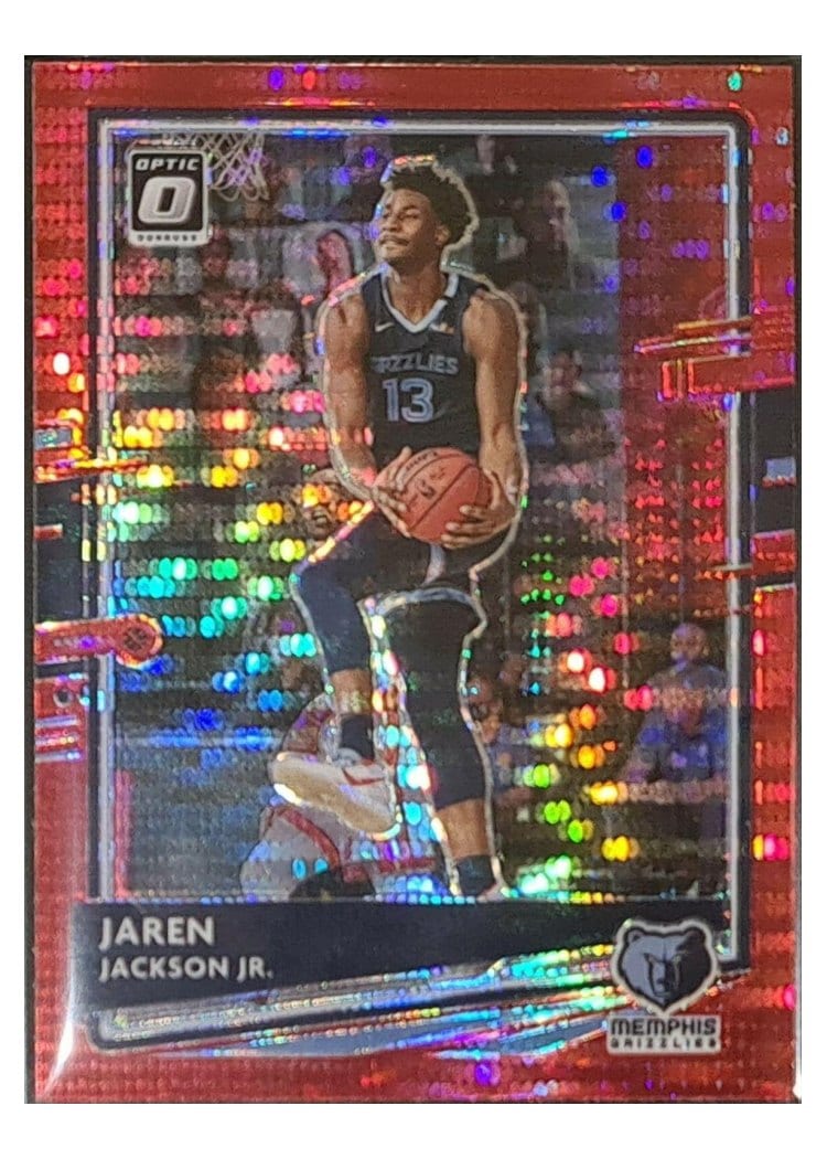 2020-21 Donruss Optic Base Set Jaren Jackson Jr. Red Pulsar #16 card