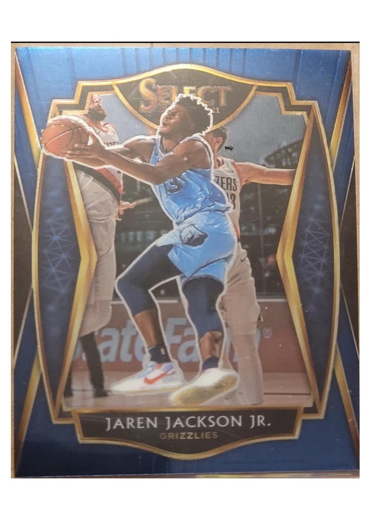 2020-21 Panini Select Base Set Jaren Jackson Jr. Blue Prizm #114 card