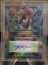 2021-22 Panini Obsidian Volcanic Signatures Jaren Jackson Jr #VS-JJJ card
