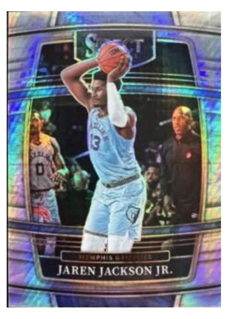 2021-22 Panini Select Base Set Jaren Jackson Jr. Lucky Envelopes Prizm #57 card
