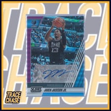 2022-23 Panini Chronicles Score Premium Signatures Jaren Jackson Jr #SPS-JJJ card