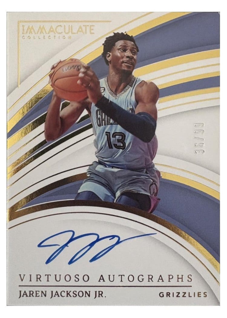 2022-23 Panini Immaculate Collection Virtuoso Autographs Jaren Jackson Jr #VA-JJJ card