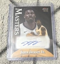 2024-25 Finest Masters Autographs Jaren Jackson Jr. #MA-JJ card